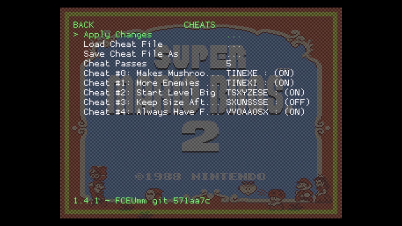 download snes cheat codes