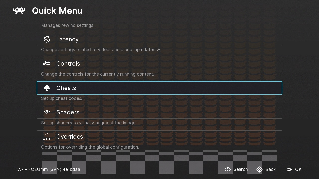 nes mini cheat codes