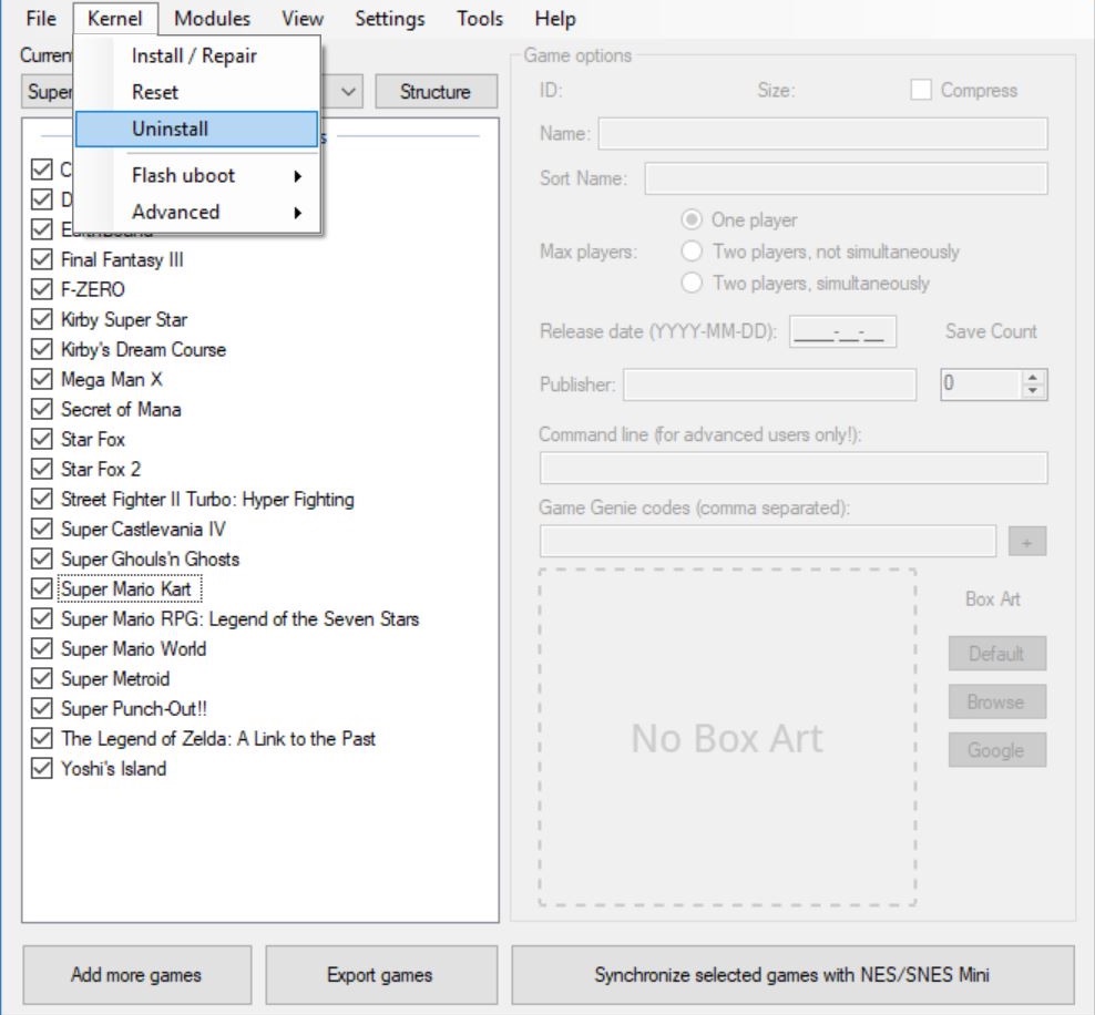 How to Update hakchi2 CE for SNES Classic Mini SNES Classic Mini